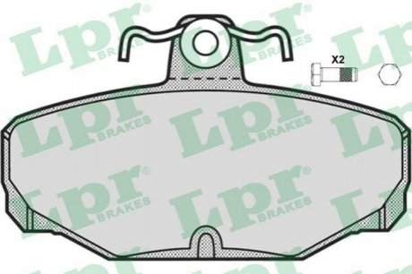 Дисковые тормозные колодки (задние) LPR 05P677 (фото 1)