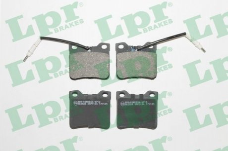 Дисковые тормозные колодки (задние) LPR 05P1134 (фото 1)