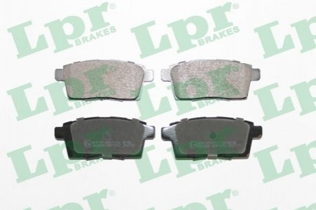 Дисковые тормозные колодки (задние) LPR 05P1572 (фото 1)