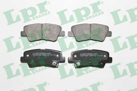 Дисковые тормозные колодки (задние) LPR 05P1710 (фото 1)