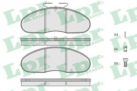 Гальмівні колодки, дискове гальмо (набір) LPR 05P414 (фото 1)