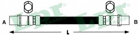 Шланг тормозной LPR 6T46882 (фото 1)