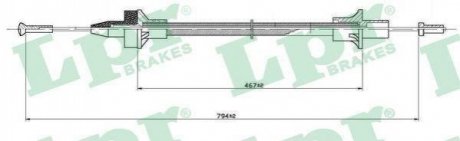 Трос зчеплення LPR C0076C (фото 1)