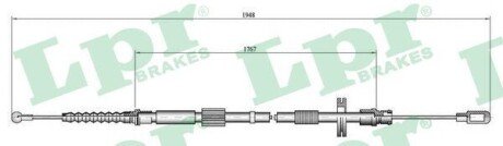 Трос ручного тормоза C0050B