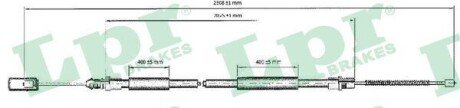 Трос ручного тормоза C0211B