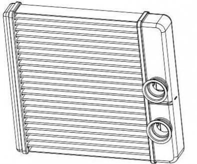 Радиатор печки (алюминиевый) LRh 0194