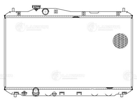 Радиатор охлаждения Honda Civic 4D (12-) МКПП/АКПП (LRc 2312) LUZAR