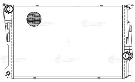Радиатор охлаждения BMW X3 (F25) (10-) АКПП (LRc 26181) Luzar