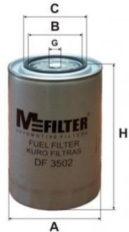 Паливний фільтр M-Filter DF3502