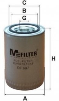 Фільтр палива M-Filter DF697