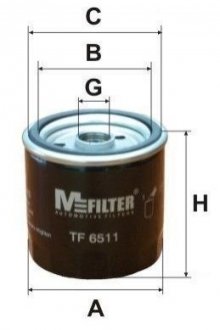 Масляний фільтр M-FILTER TF6511 (фото 1)