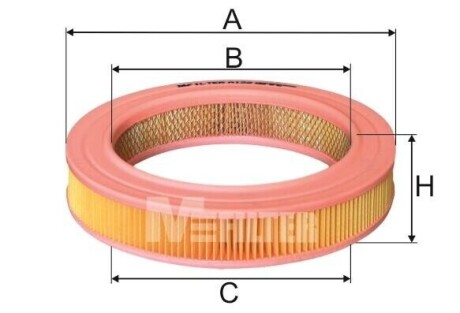 Фильтр воздушный OPEL (пр-во M-Filter) A122