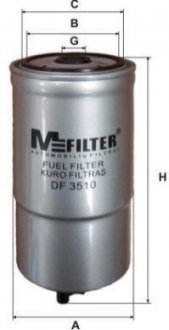 Паливний фільтр M-FILTER DF 3510 (фото 1)
