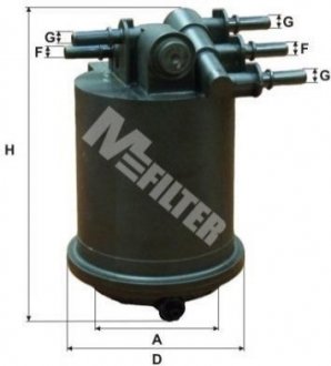 Паливний фільтр M-FILTER DF3517 (фото 1)