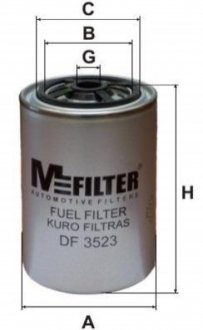Фільтр палива RENAULT TRUCKS MAGNUM M-FILTER DF3523 (фото 1)
