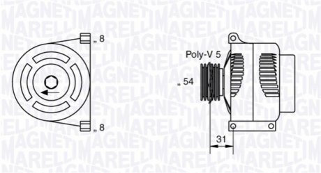 Генератор MAGNETI MARELLI 063377426010 (фото 1)