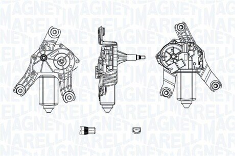 Мотор склоочисника MAGNETI MARELLI 064071300010 (фото 1)