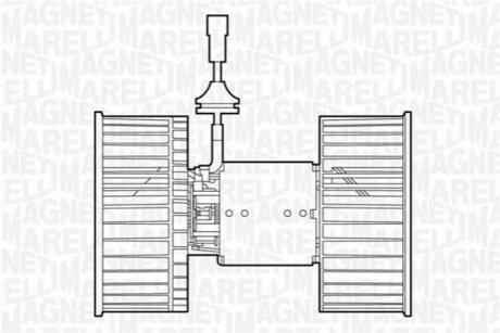 Электродвигатель, вентиляция салона MAGNETI MARELLI 069412534010 (фото 1)