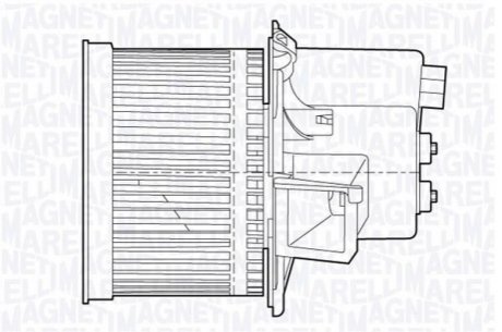 Электродвигатель, вентиляция салона MAGNETI MARELLI 069412652010 (фото 1)