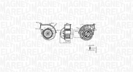 MAGNETI MARELLI BMW Вентилятор салона X5 F15, X6 F16 06- 069412761010