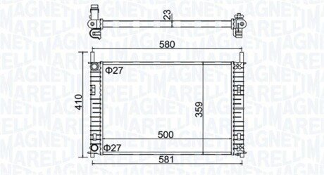 Радіатор охолодження Ford Fiesta V/Fusion/Mazda 2 1.3/1.4 TDCi 01-10 350213152700