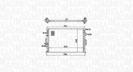 Радіатор MAGNETI MARELLI 350213157700 (фото 1)