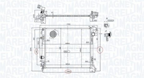 Радіатор MAGNETI MARELLI 350213163200 (фото 1)