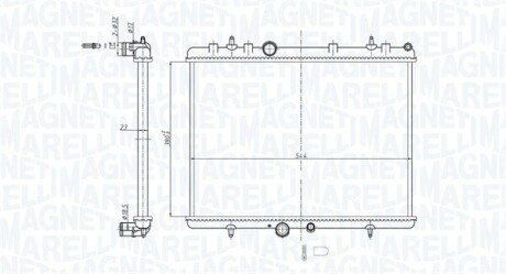 Радіатор системи охолодження MAGNETI MARELLI 350213164700 (фото 1)