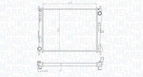 MAGNETI MARELLI RENAULT Радиатор охлаждения Clio III,Nissan Micra III 1.5dCi 03- 350213165300