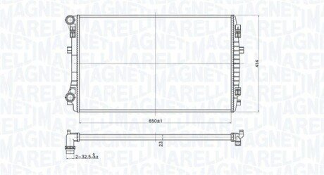 Радіатор MAGNETI MARELLI 350213173400 (фото 1)