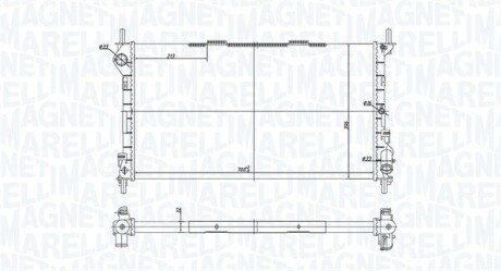 Радіатор охолодження Ford Transit 2.0DI 00- 350213181200