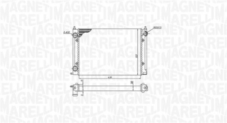 MAGNETI MARELLI радіатор VW GOLF II 350213187400