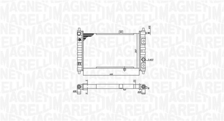 MAGNETI MARELLI DAEWOO радіатор охолодження Matiz 350213188200