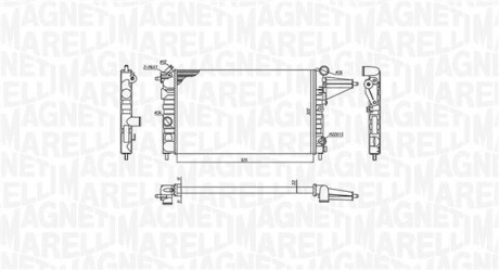 MAGNETI MARELLI радіатор OPEL VECTRA A 1.6 350213189100