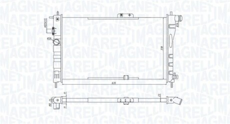 MAGNETI MARELLI DAEWOO радіатор вод. охолодження Nexia 1.5 94- 350213199800