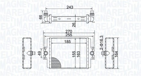 MAGNETI MARELLI BMW Радіатор охолодження двиг. 3 (F30), 3 Gran Turismo (F34), 4 (F33, F83), 4 (F32, F82) 350213202500