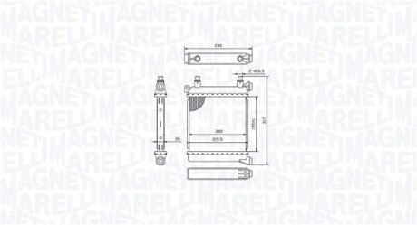 MAGNETI MARELLI BMW Радіатор сист. охолодження 1 (F40), 2 Gran Tourer (F46), X1 (F48), X2 (F39), MINI 350213214500