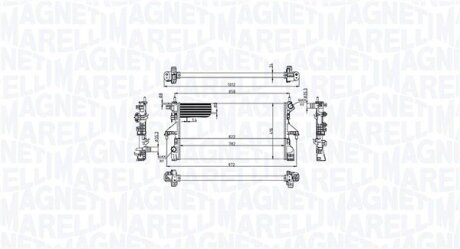 MAGNETI MARELLI FIAT Радіатор сист. охолодження DUCATO 2,3 D 11- 350213215100