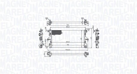 MAGNETI MARELLI CITROEN Радіатор охолодження Jumper, Fiat Ducato, Peugeot Boxer 2.2/3.0HDI 06- 350213215200