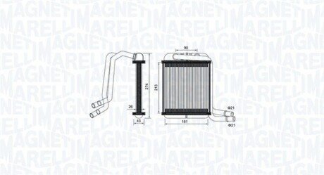 Радіатор пічки VW T5/T6 1.9-2.0TDI/2.0TSI 03- 350218458000