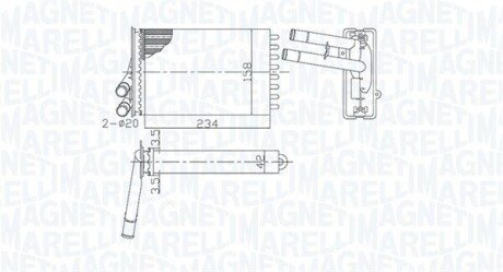 Радіатор пічки Skoda Superb/VW Passat/Audi A4 1.6-4.0 94- 350218462000