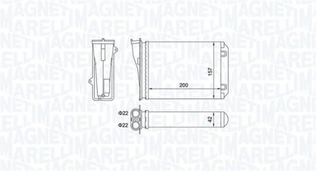 MAGNETI MARELLI PEUGEOT радіатор опалення 208 12- 350218463000