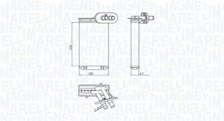 Радіатор пічки VW Caddy II/Golf I-IV 1.4-1.9 TDI 95-02 350218494000