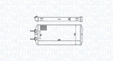 Радіатор пічки Citroen Berlingo/Peugeot Partner 1.6 HDI 08- 350218497000