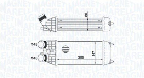 Радіатор інтеркулера Citroen C3/Peugeot 2008/207/208 1.4-1.6HDi 09- 351319204470