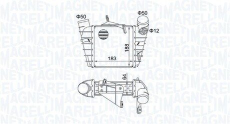 Радіатор інтеркулера Skoda Fabia/Roomster 99- 351319204750