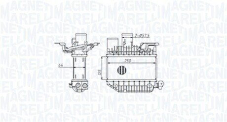 Радиатор интеркулера Toyota Avensis/Corolla 2.0 D-4D 99-09 351319205310