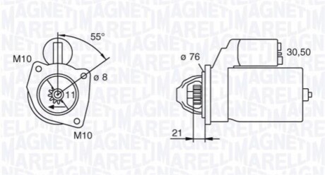 Стартер MAGNETI MARELLI 63193001 (фото 1)