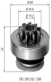 Бендикс стартера MAGNETI MARELLI AMB0101 (фото 1)