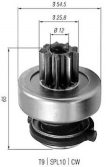 Бендікс стартера MAGNETI MARELLI AMB0253 (фото 1)